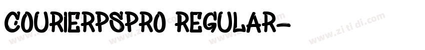 CourierPSPro Regular字体转换